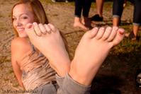high arched tapered toes